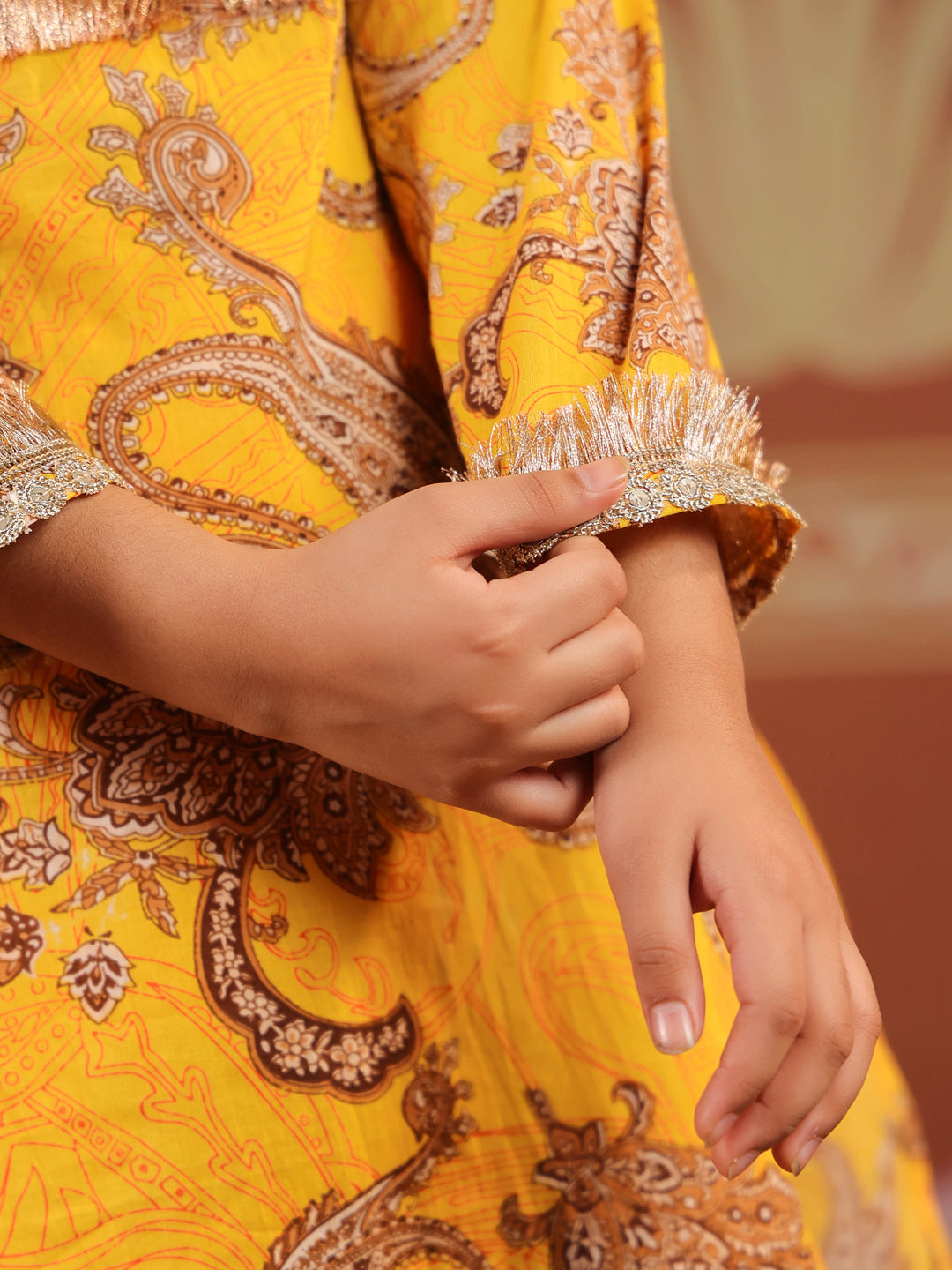 Girls Ethnic Motifs Printed Cord Set